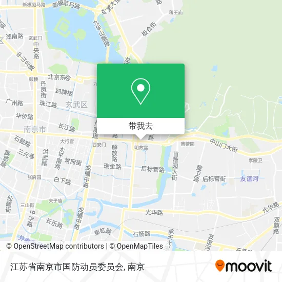 江苏省南京市国防动员委员会地图