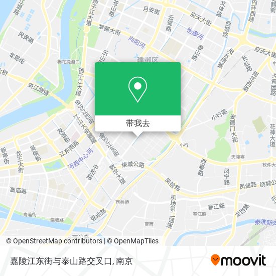嘉陵江东街与泰山路交叉口地图