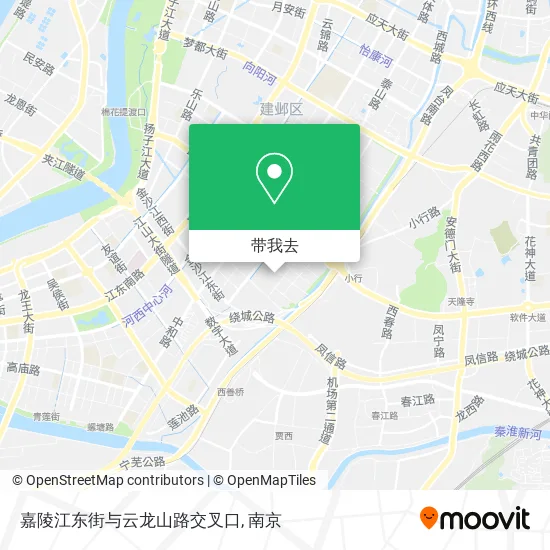 嘉陵江东街与云龙山路交叉口地图