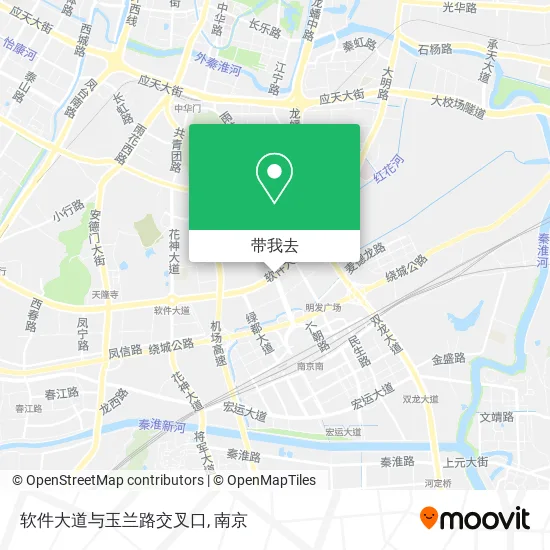 软件大道与玉兰路交叉口地图