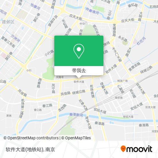 软件大道(地铁站)地图