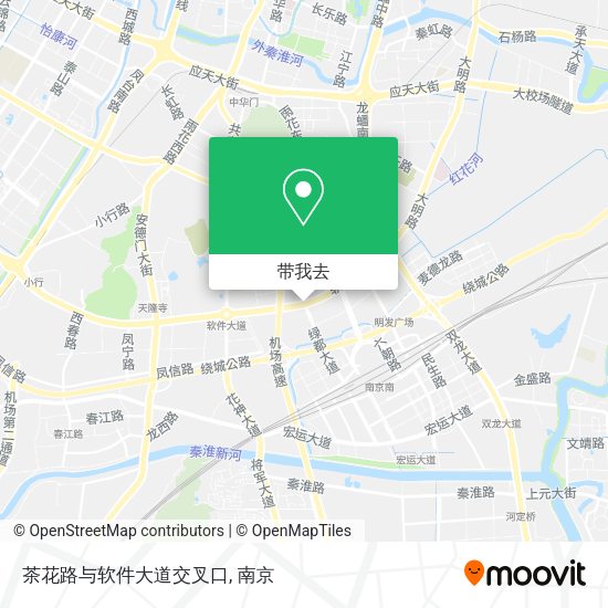 茶花路与软件大道交叉口地图
