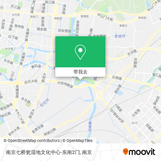 南京七桥瓮湿地文化中心-东南2门地图