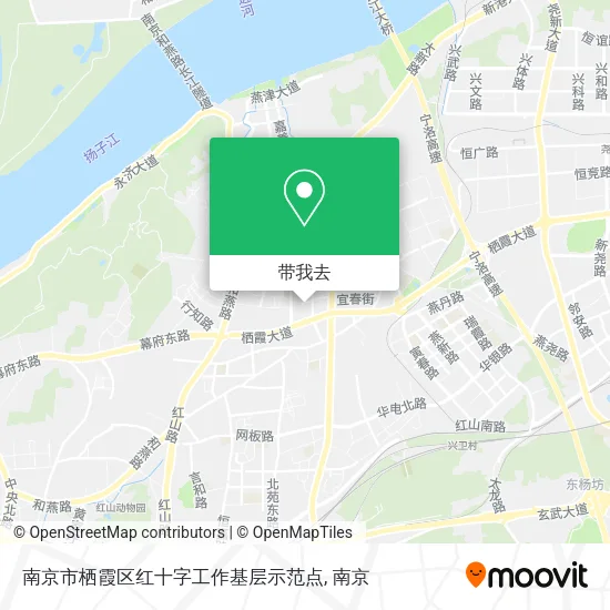 南京市栖霞区红十字工作基层示范点地图