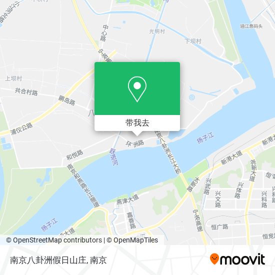 南京八卦洲假日山庄地图