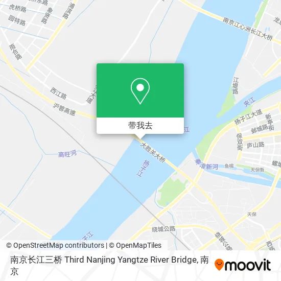 南京长江三桥 Third Nanjing Yangtze River Bridge地图