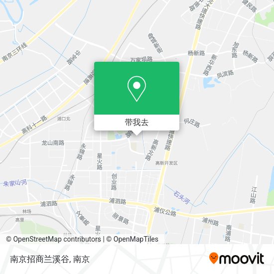 南京招商兰溪谷地图