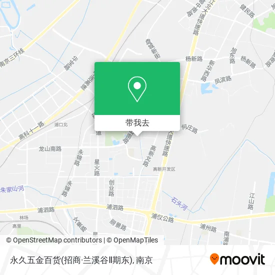 永久五金百货(招商·兰溪谷Ⅱ期东)地图