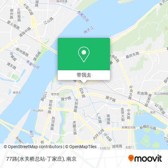 77路(水关桥总站-丁家庄)地图