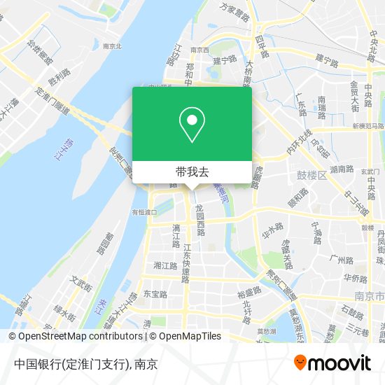 中国银行(定淮门支行)地图