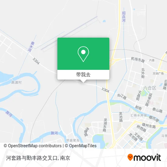 河套路与勤丰路交叉口地图