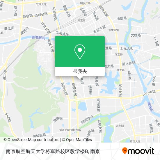 南京航空航天大学将军路校区教学楼B地图