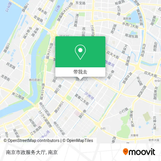 南京市政服务大厅地图