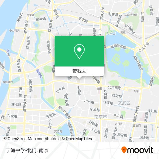 宁海中学-北门地图