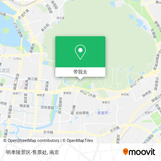 明孝陵景区-售票处地图