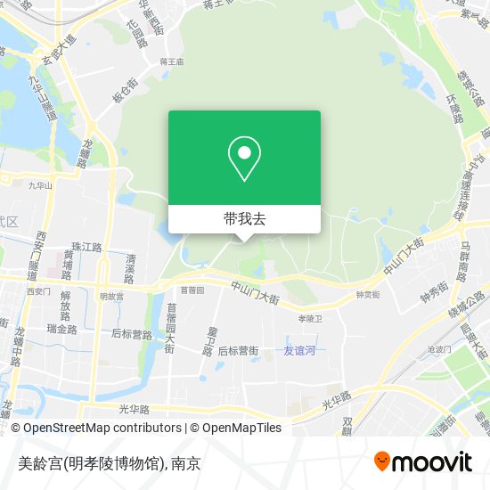 美龄宫(明孝陵博物馆)地图