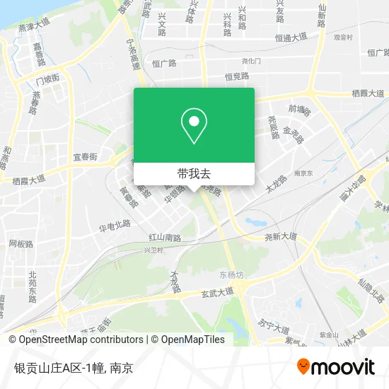 银贡山庄A区-1幢地图