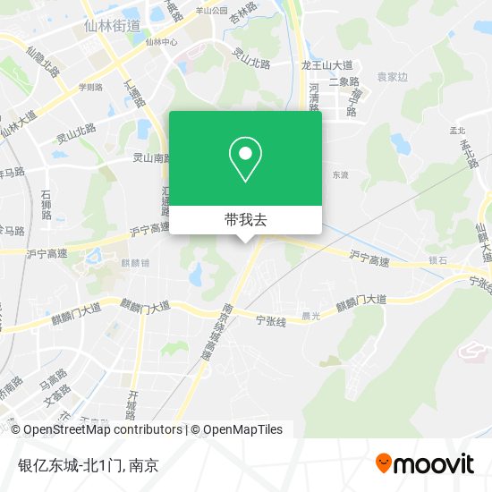 银亿东城-北1门地图