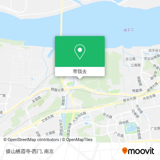 摄山栖霞寺-西门地图