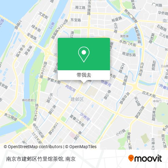 南京市建邺区竹里馆茶馆地图