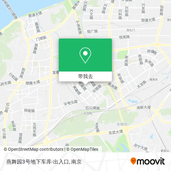 燕舞园3号地下车库-出入口地图