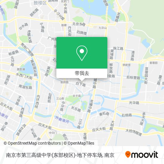 南京市第三高级中学(东部校区)-地下停车场地图