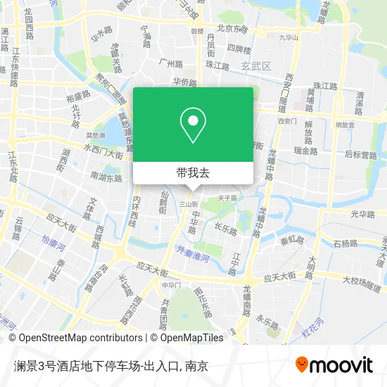 澜景3号酒店地下停车场-出入口地图