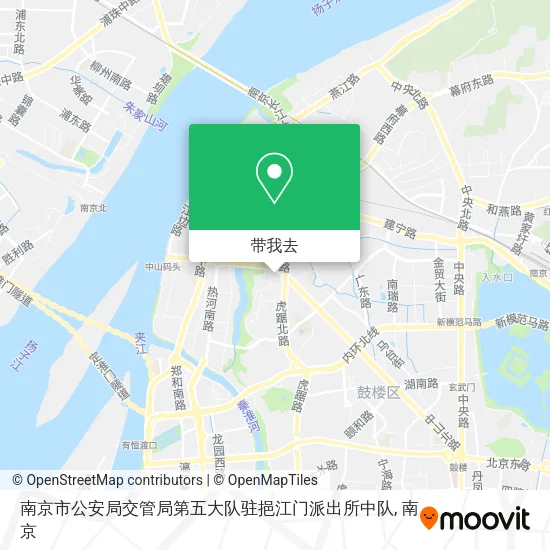 南京市公安局交管局第五大队驻挹江门派出所中队地图