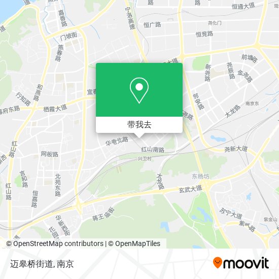迈皋桥街道地图