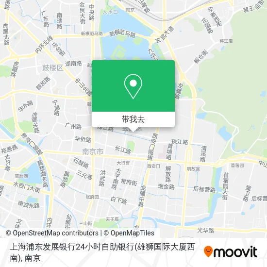 上海浦东发展银行24小时自助银行(雄狮国际大厦西南)地图
