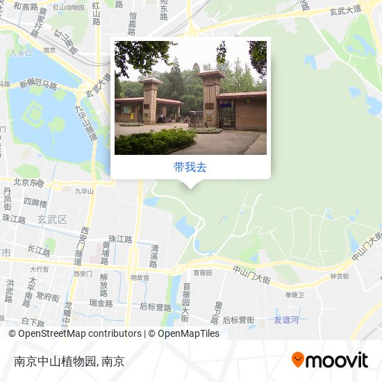 南京中山植物园地图