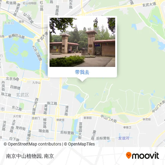 南京中山植物园地图