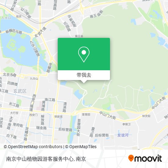 南京中山植物园游客服务中心地图