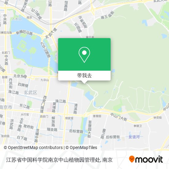 江苏省中国科学院南京中山植物园管理处地图