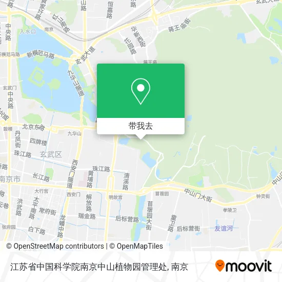 江苏省中国科学院南京中山植物园管理处地图