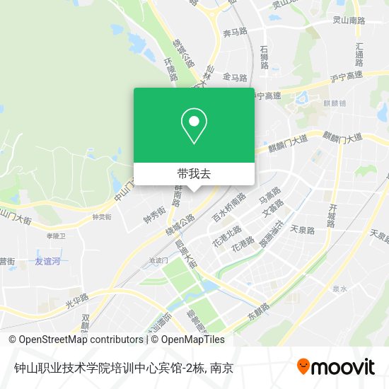 钟山职业技术学院培训中心宾馆-2栋地图