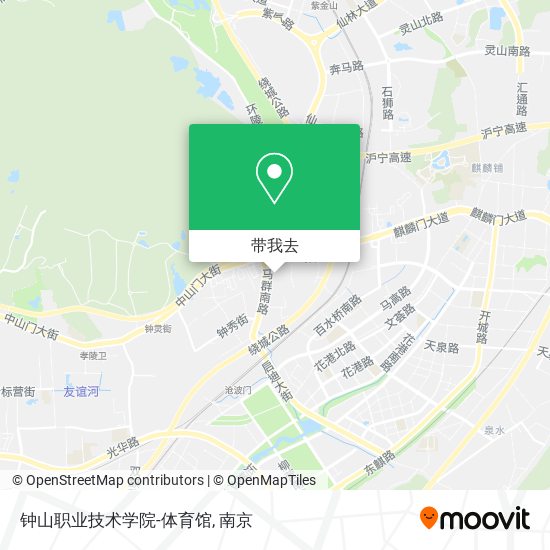 钟山职业技术学院-体育馆地图