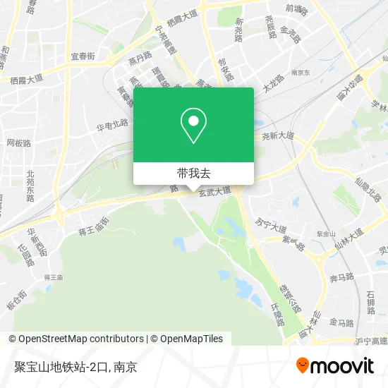 聚宝山地铁站-2口地图