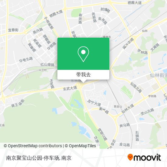 南京聚宝山公园-停车场地图