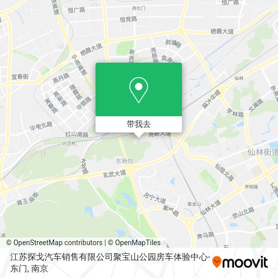 江苏探戈汽车销售有限公司聚宝山公园房车体验中心-东门地图