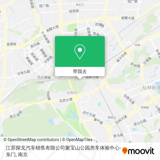 江苏探戈汽车销售有限公司聚宝山公园房车体验中心-东门地图