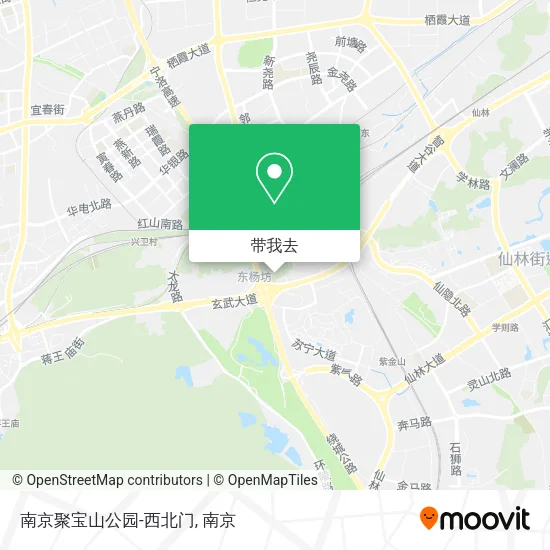 南京聚宝山公园-西北门地图