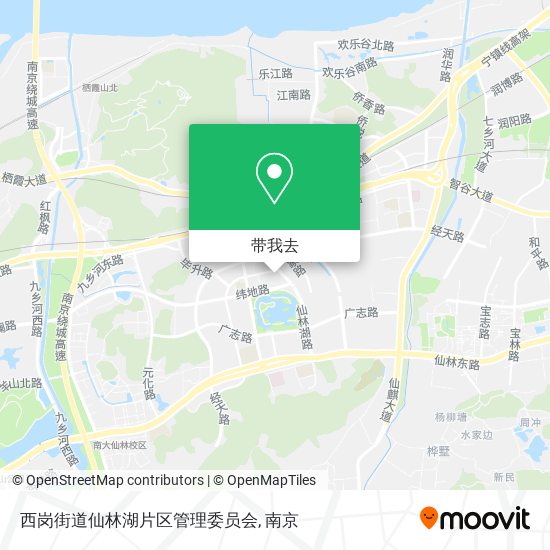 西岗街道仙林湖片区管理委员会地图
