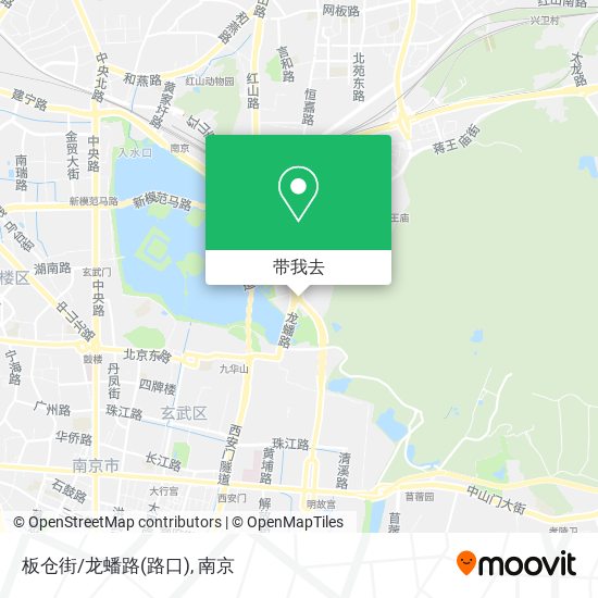 板仓街/龙蟠路(路口)地图