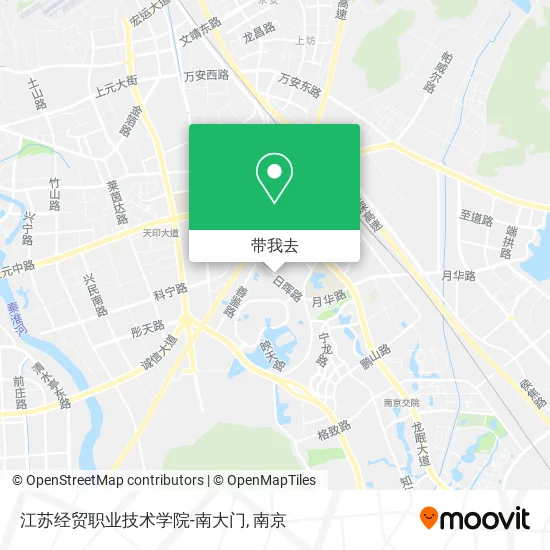 江苏经贸职业技术学院-南大门地图