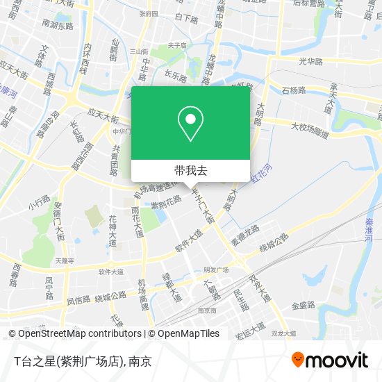 T台之星(紫荆广场店)地图