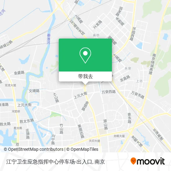 江宁卫生应急指挥中心停车场-出入口地图