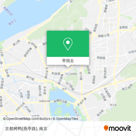 京都烤鸭(燕亭路)地图