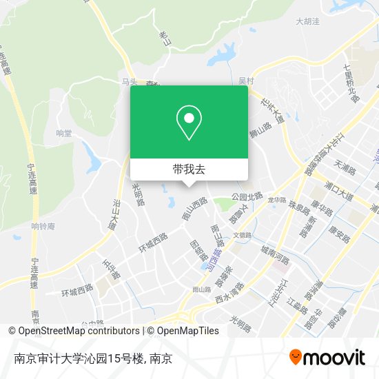 南京审计大学沁园15号楼地图