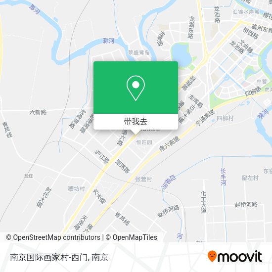 南京国际画家村-西门地图